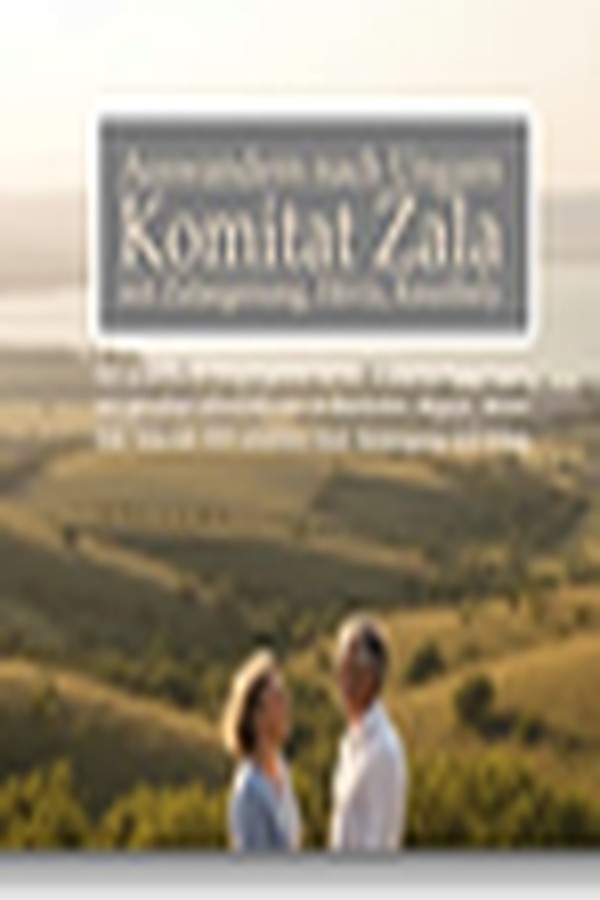 Buchcover Auswandern nach Ungarn – Komitat Zala