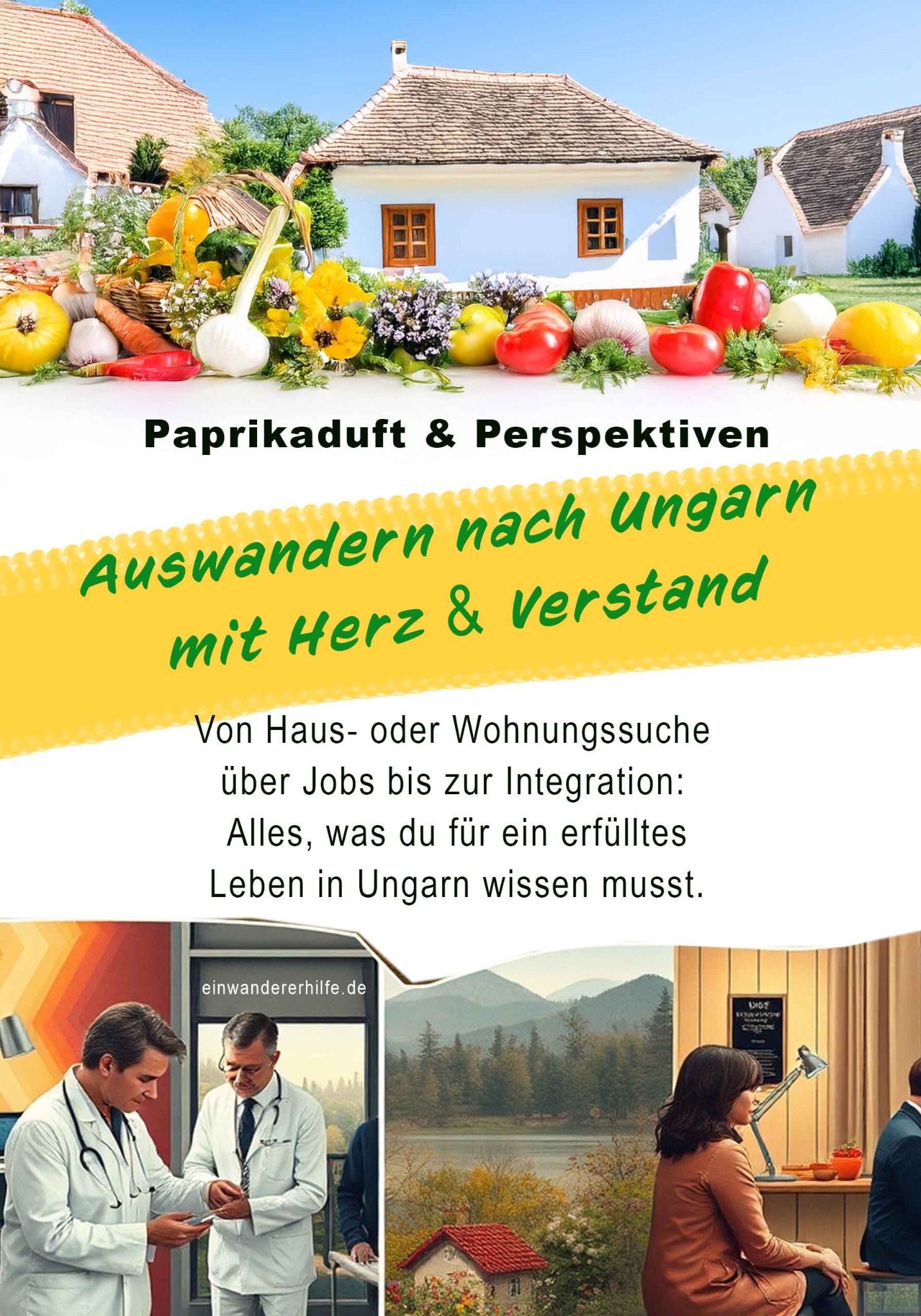 Buchcover Auswandern nach Ungarn mit Herz und Verstand